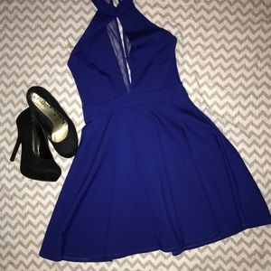 Front Slit Royal Blue Dress 💙